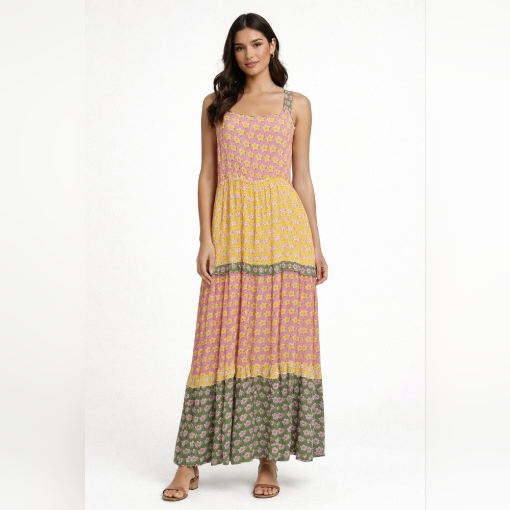 Kiwi and punch Floral Sundress